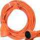 Vorel jednostruki produžni kabel 10 m, 1 kom utičnica, narančasta