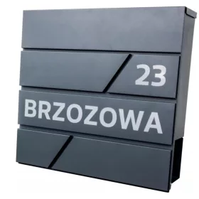 Antracitna Skrinja za Poštu s Mogućnošću Personalizacije