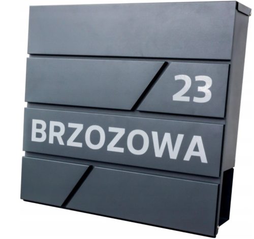Antracitna Skrinja za Poštu s Mogućnošću Personalizacije