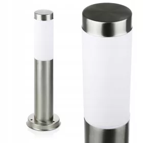 Interlook Vrtna Lampa Stupac E27, 45 cm, Inox Srebrna