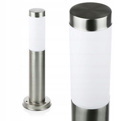 Interlook Vrtna Lampa Stupac E27, 45 cm, Inox Srebrna