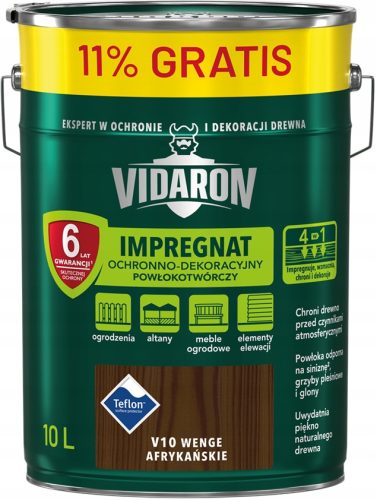VIDARON Impregnacija za drvo African Wenge V10 10l