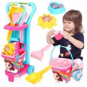 Set za igru u pijesku s kolicima, 7 dijelova