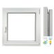PVC PROZOR 1000 x 1000 BIJELI S MIKROVENTILACIJOM