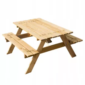 Stol za piknik s klupom za djecu 4IQ Grupa 3 godine +