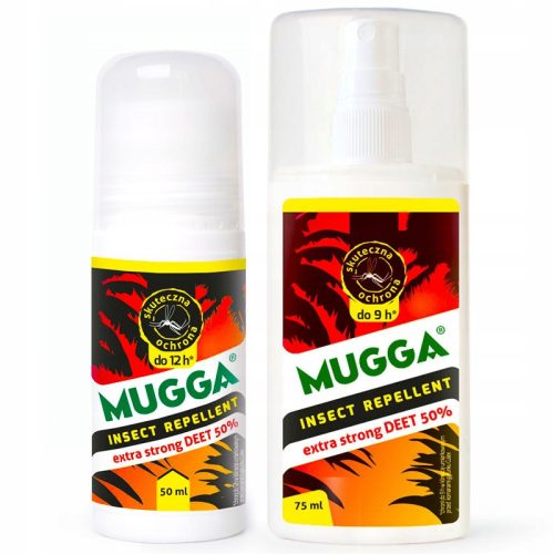  Mugga Deet sprej protiv komaraca i krpelja 50% 75 ml + Mugga tekućina protiv krpelja i komaraca 0,05 kg 50 ml