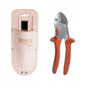   Vrtne škare - Löwe ručne škare 17 cm + kožna futrola za škare za rezidbu Shark Tools