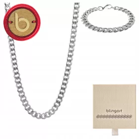   Muški set nakita od kirurškog čelika s oklopnim lancem BLINGART