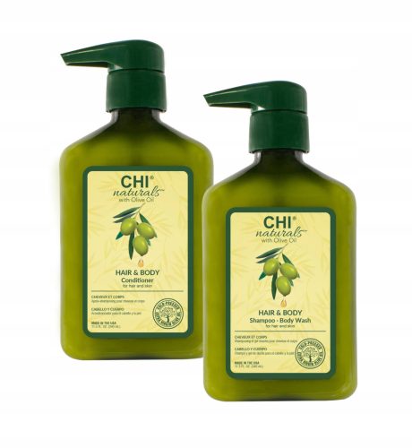 CHI Natura s maslinovim uljem šampon i regenerator SET 2x340ml