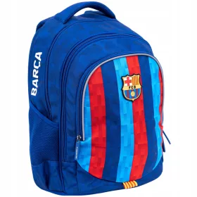   kolski ruksak FC Barcelona ASTRABAG AB340 s ergonomskim dizajnom i vodootpornim materijalom, idealan je za sve mlade navijače. Ovaj trokomorni ruksak ima 2 vanjske mrežaste džepove, organizator u pred