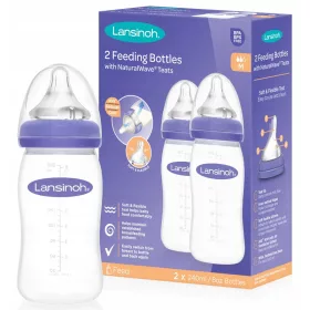 Lansinoh Komplet Bočica 2 x 240 ml + Ducači 3m+