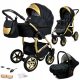 BabyLux Luksuzni 3u1 Dječji Kolica Gold Lux Onyx