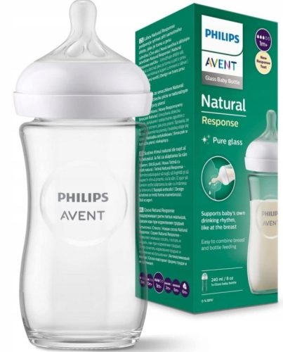 Philips Avent Prirodni Odgovor staklena bočica 240 ml