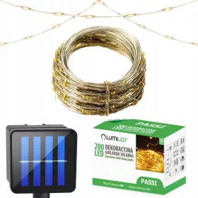   Vrtni vijenci - Lumiled string light 2100 cm solarno proziran