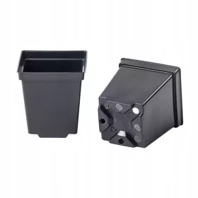    Posuda za cvijeće Mz Forma 11 cm x 11 x 12 cm, crna plastika