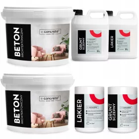 E-concreto arhitektonski betonski set 30m² sivi