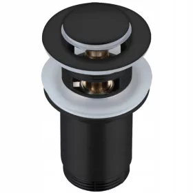 Balneo okrugla klik-klak kapa bez preljeva, crna