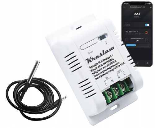 SenZor temperature termostata WiFi TUYA 20A mjerenje energije