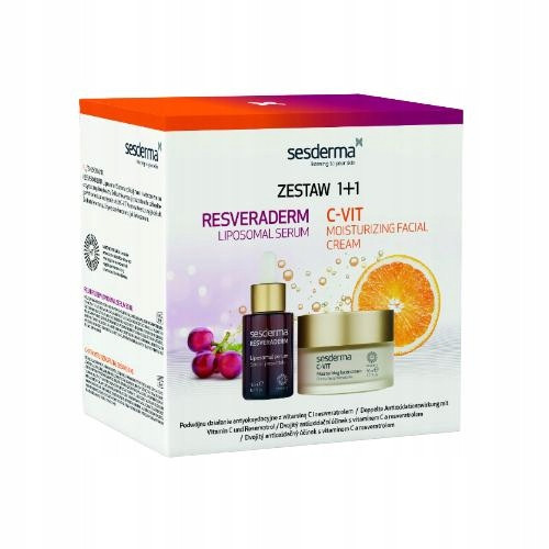SESDERMA Resveraderm i C-VIT: Set za Njegu Lica sa Serumom i Kremom