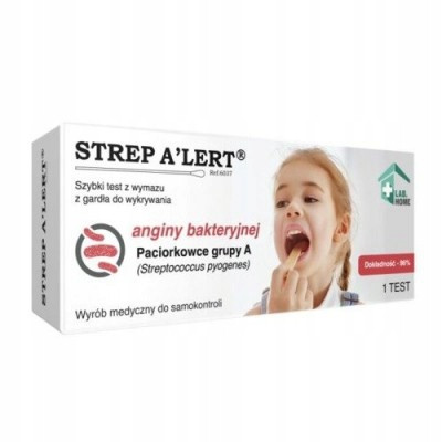 LAB.HOME STREP A'LERT Test na paciorkowce StrepA (angina + šarlaha)