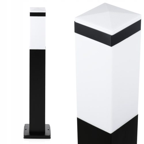 Vrtna svjetiljka - Stupac kvadratnog oblika, 65 cm, crna boja