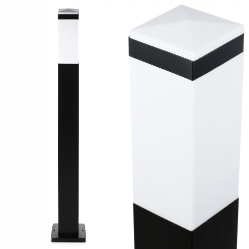 Lampa za vrt - Visoki kvadratni rasvjetni stup, 90 cm, crna mat

 Klasa zaštite IP44 - osigurava vanjsku upotrebu uz sigurnost
 Priključak E27 - omogućuje montažu bilo koje LED žarulje do 15 W
 Kuć