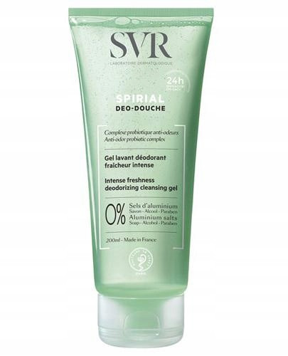 SVR SPIRIAL Gel Moussant - Gel za pranje tijela protiv prekomjernog znojenja, 200 ml