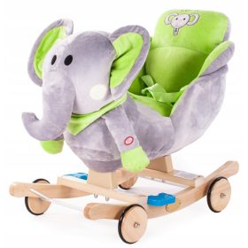   Bujak za djecu, slon zelene boje, klackalica i jahalica u jednom