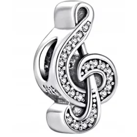  MD CHARMS perle NOTE note music SILVER 925