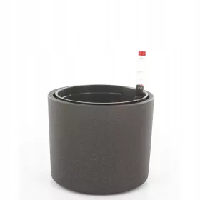   Vrtna posuda - Hidroponska saksija 15 cm x 15 x 13 cm promjer 15 cm keramika grafit