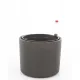 Vrtna posuda - Hidroponska saksija 15 cm x 15 x 13 cm promjer 15 cm keramika grafit