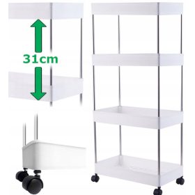 MOBILNA KUHINJSKA POLICA NA KOTAČIĆIMA SA 4 POLICE