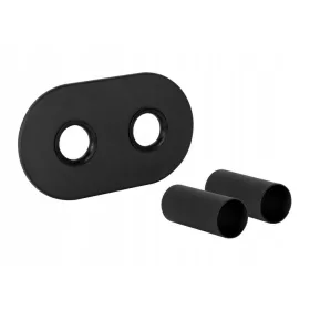 SET ZA MASKIRANJE VENTILA, DVOSTRUKA ROZETA, CRNA MAT