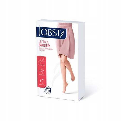 enske kompresijske tajice JOBST UltraSheer CCL2 prirodne boje, veličina 6
