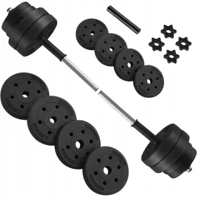  Songmics obložene/gumirane podesive bučice 2x 15 kg