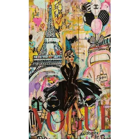 Vintage Pastels Rustikalna Slika na Drvenim Daskama