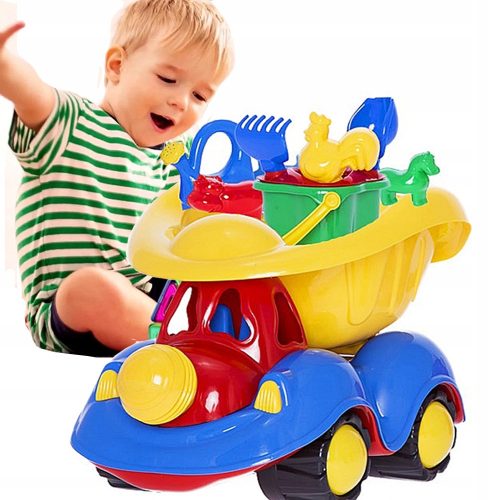 AUTOMOBIL ZA IGRU U PIJESKU S KANTICOM ZA BEBE
