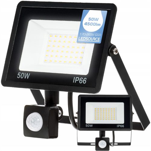 Halogeni reflektor LED 50W 4500lm IP66 crna