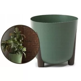    Lamela saksija 30 cm x 30 x 28,5 cm promjer 30 cm plastične nijanse zelene