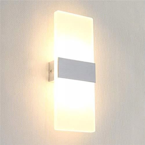 GOECO moderna LED svjetiljka sjenila siva srebrna 12W 3000K