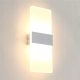 GOECO moderna LED svjetiljka sjenila siva srebrna 12W 3000K