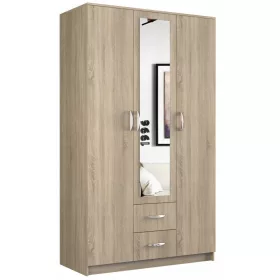    TopEshop delux ormar 120 x 205 x 52 cm ormar sonoma hrast s ogledalom