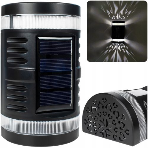 Decorya Solarna Vanjska Zidna Lampa 1W Crna