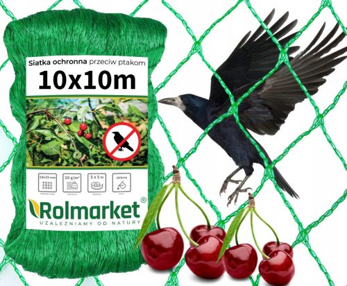  ČVRSTA MREŽA za PTICE, čvorke, za BALKON, za drveće, 10x10 m, voćke