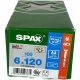 Spax vijci za drvo od nehrđajućeg čelika 6x120 mm 100 kom.