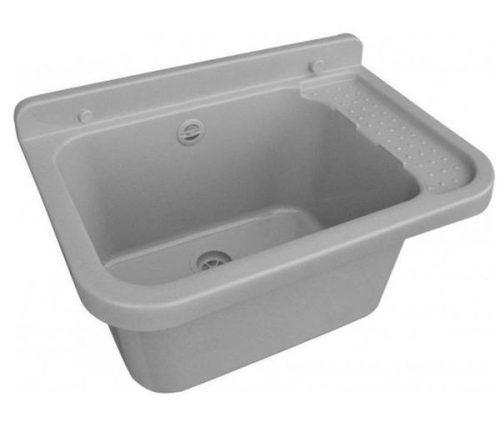 Zlewozmywak gospodarski sudoper 50x34x21cm, sivi