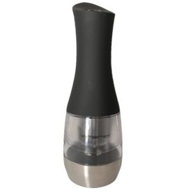   Električni mlin za sol i papar EMERIO sive i srebrne nijanse, proziran