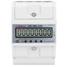   Elektromehaničko trofazno brojilo potrošnje energije ZO-WE-530 2023 IP20 10 A