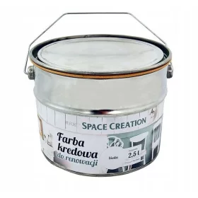   Space Creation - Bijela kredna boja za renoviranje namještaja 2,5l