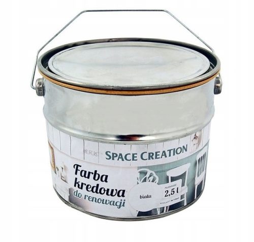 Space Creation - Bijela kredna boja za renoviranje namještaja 2,5l